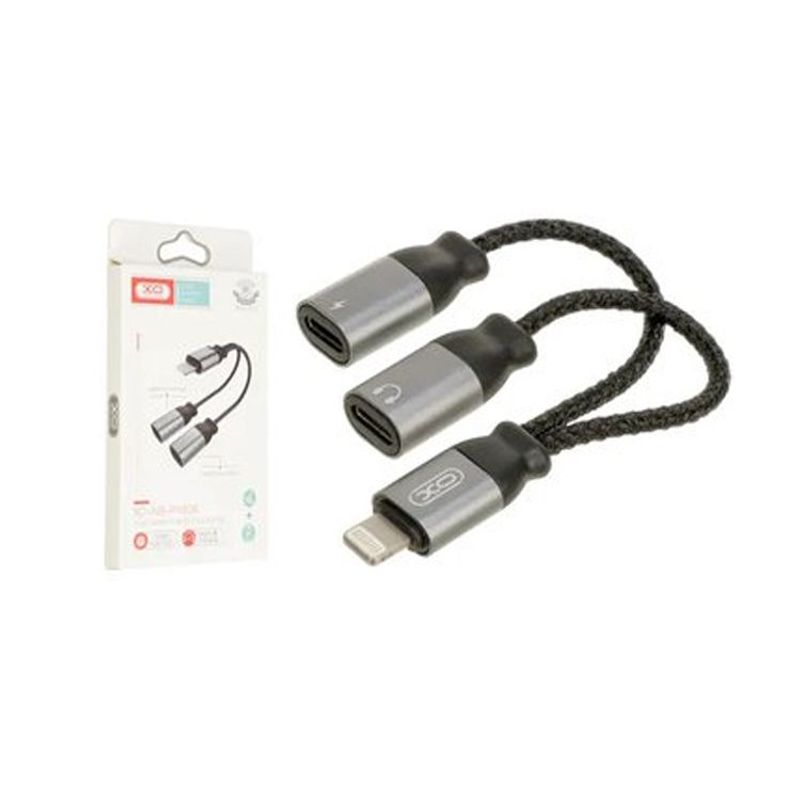 XO SIMPLE IS BEAUTY - Cable Adaptador De Audio Y Carga De Lightning Dual XO NB-R160A