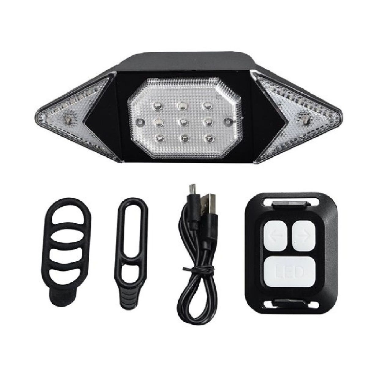 OTTOWARE - Luz Direccional con Control Inalámbrico para Bicicleta