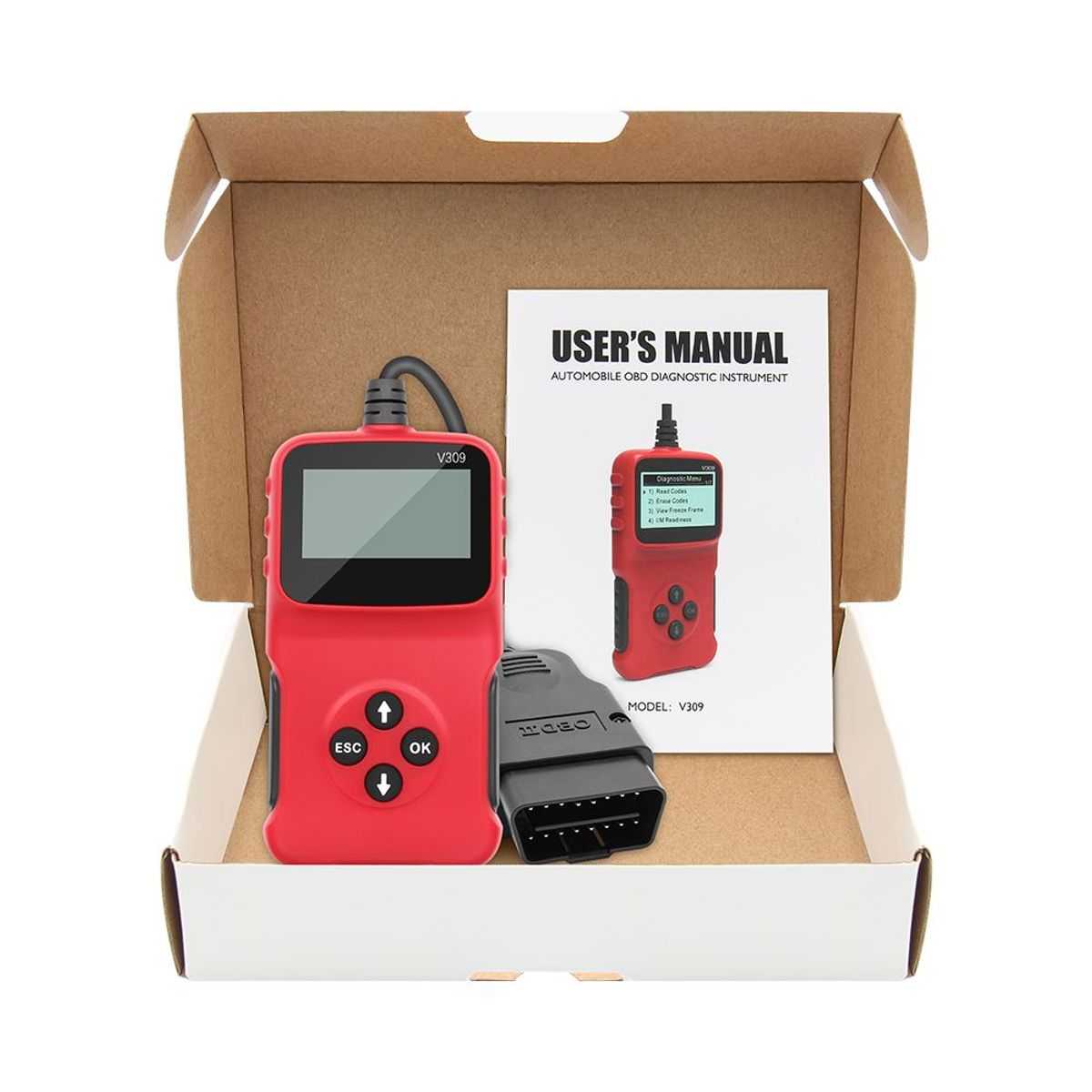 SEISA - Escaneo automático vehicular V309 lector de código error