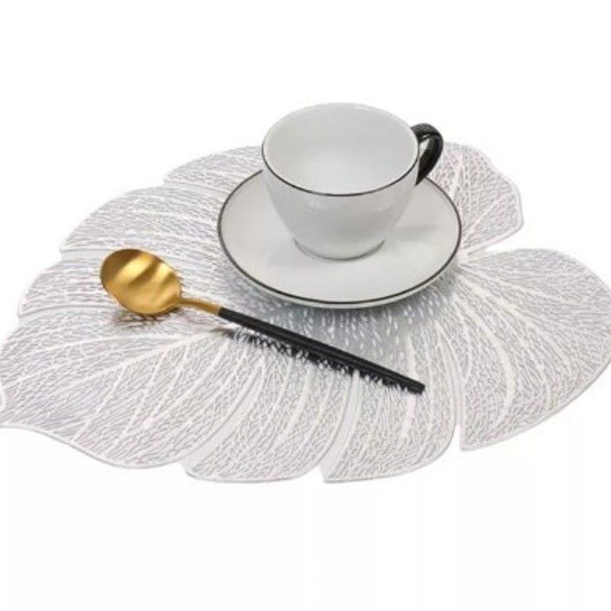 GENERICO - Individuales de Mesa Comedor 6 piezas Plateado de Calidad