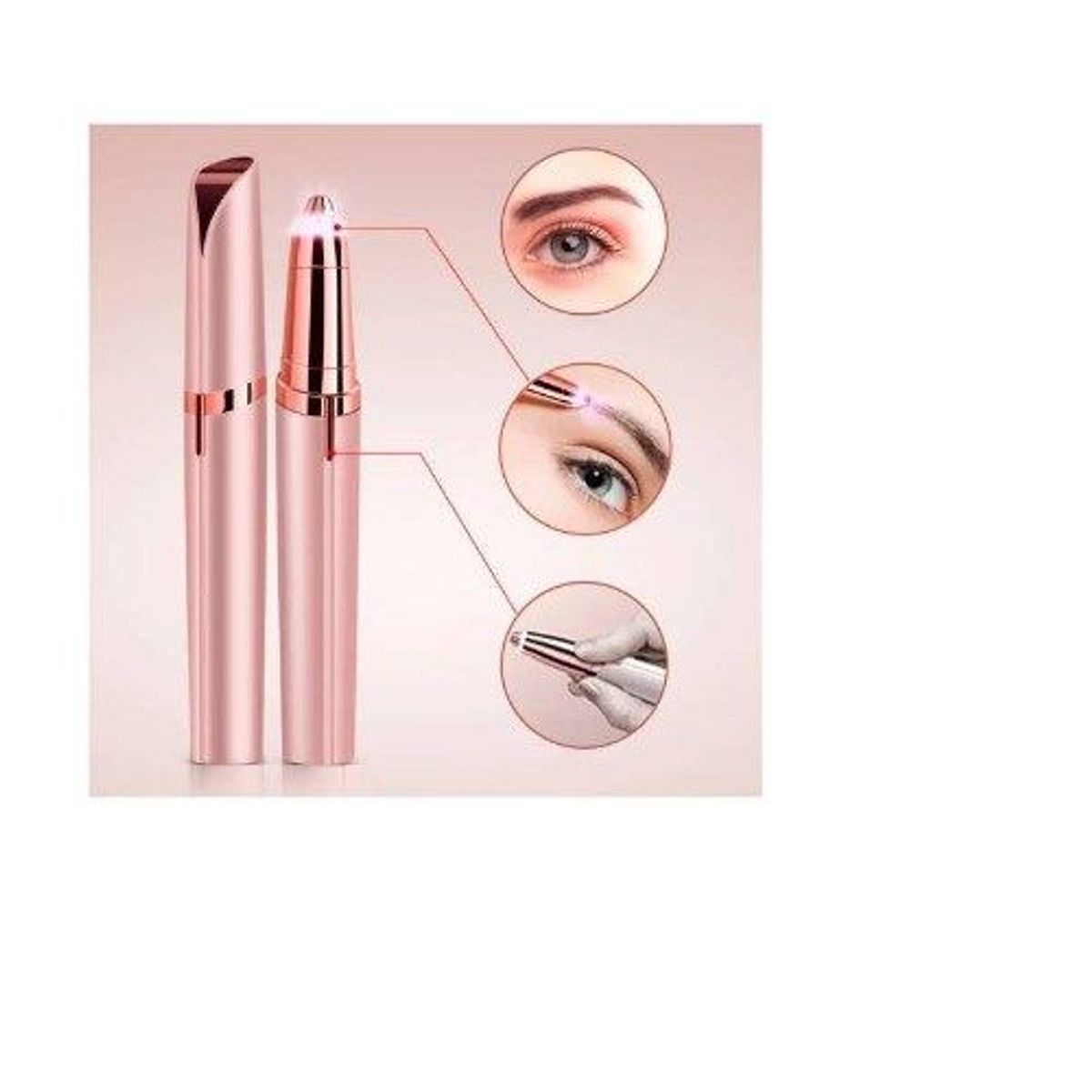 GENERICO - Depilador de cejas facial recargable usb con luz_123