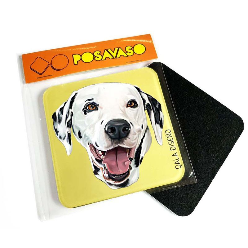 QALA DISEÑO - Posavaso de Acrílico - Qala Diseño - Perro Dálmata - Coaster 95x95
