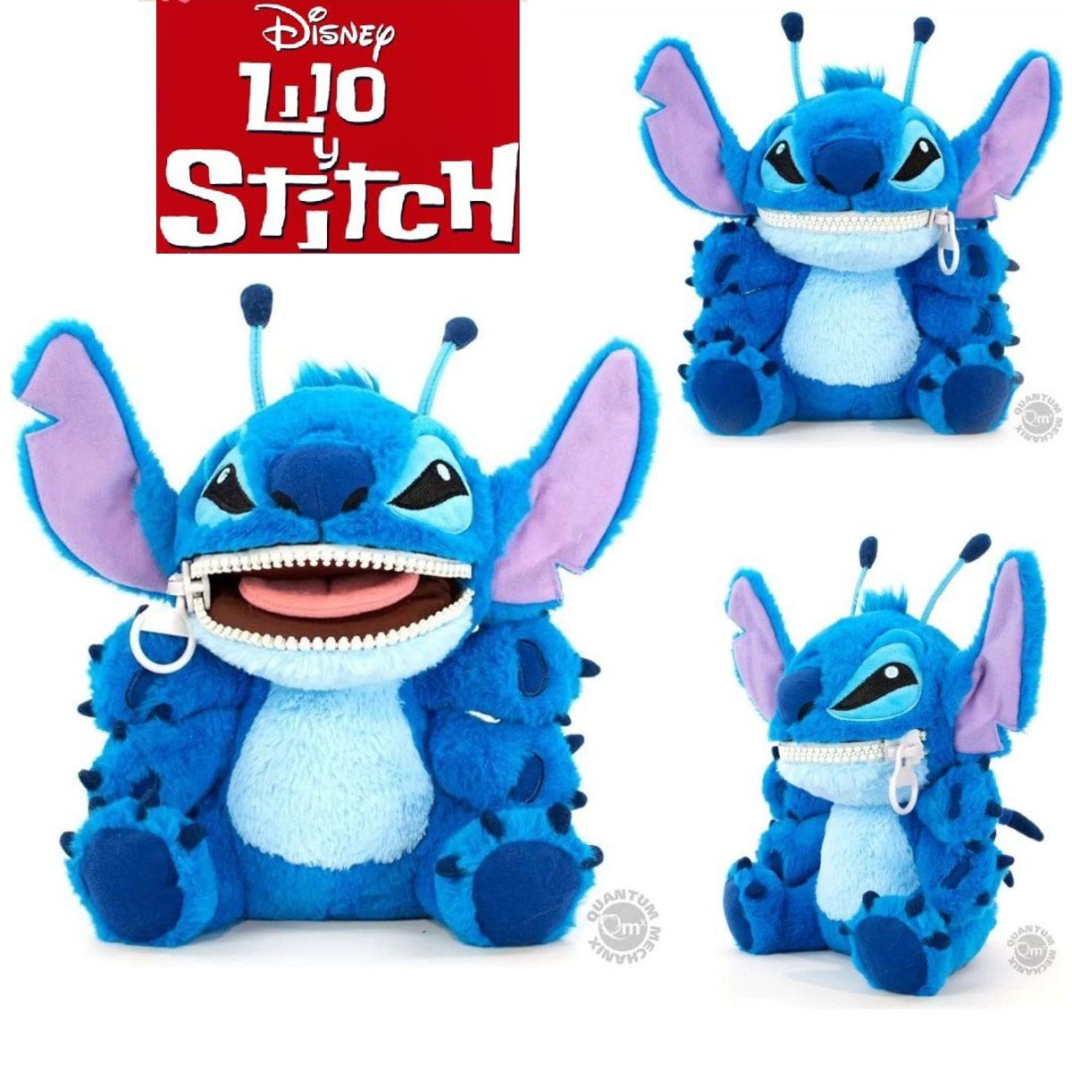QUANTUM MECHANIX - Peluche Stitch forma Alien - Disney Lilo y Stitch premium ex