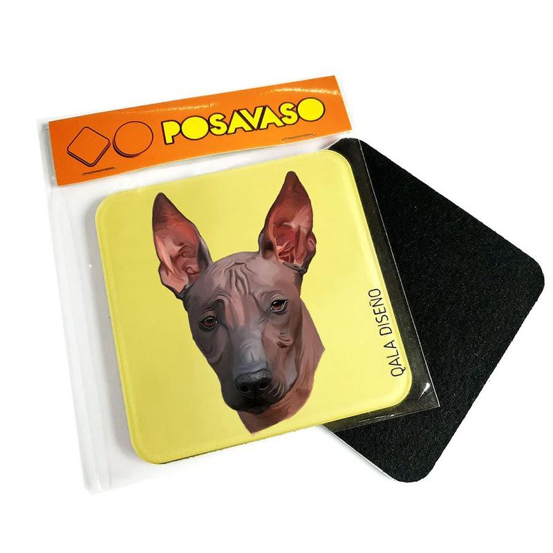QALA DISEÑO - Posavaso de Acrílico - Qala Diseño - Perro Peruano Viringo - Coaster