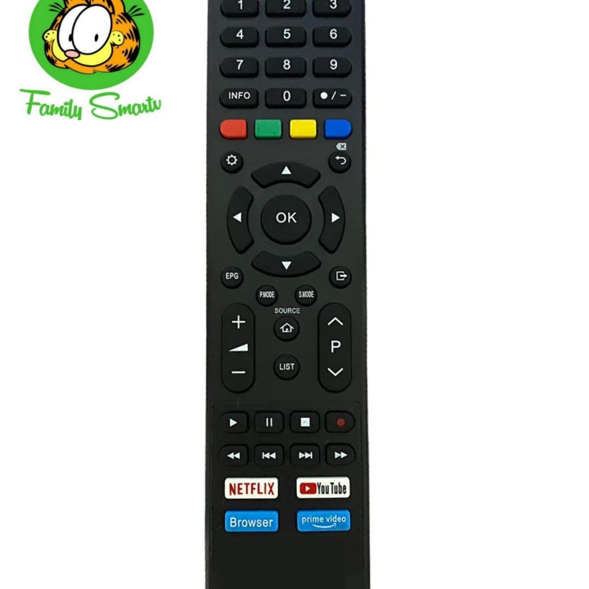 UNIVERSAL - Control Remoto Para Tv Aiwa Smart Tv Modelo Aw32b4sm  Pilas