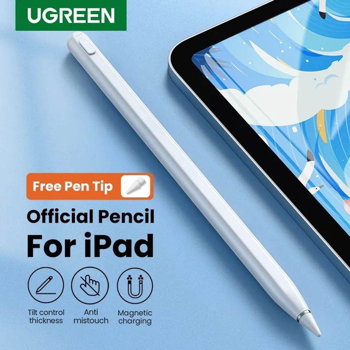 UGREEN - Lápiz Magnética para IPad 2da Gen con Cargar Inalámbrica UGREEN