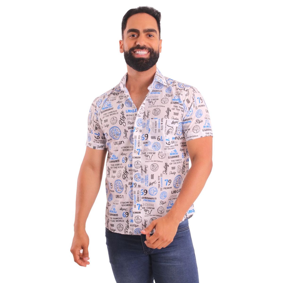 BONAPARTE - Camisa Manga Corta Estampado Hombre Bonaparte.