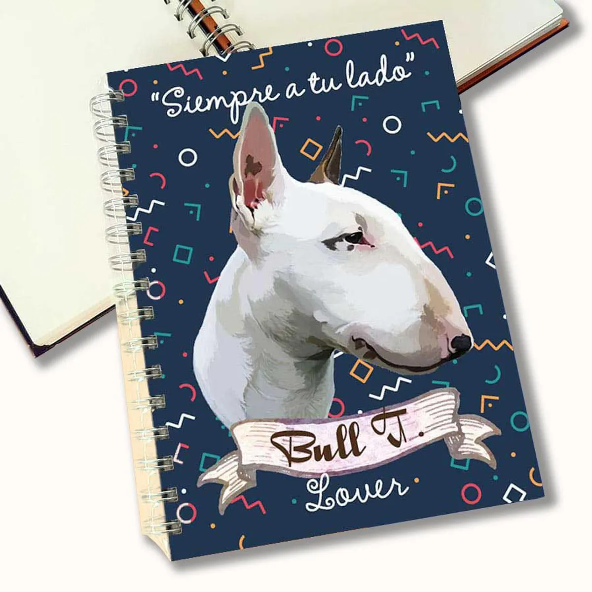 QALA DISEÑO - Cuaderno A5 - Qala Diseño - Perro Bull Terrier
