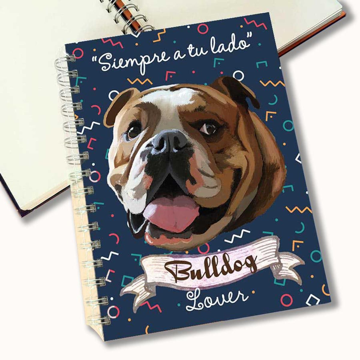 QALA DISEÑO - Cuaderno A5 - Qala Diseño - Perro Bulldog inglés
