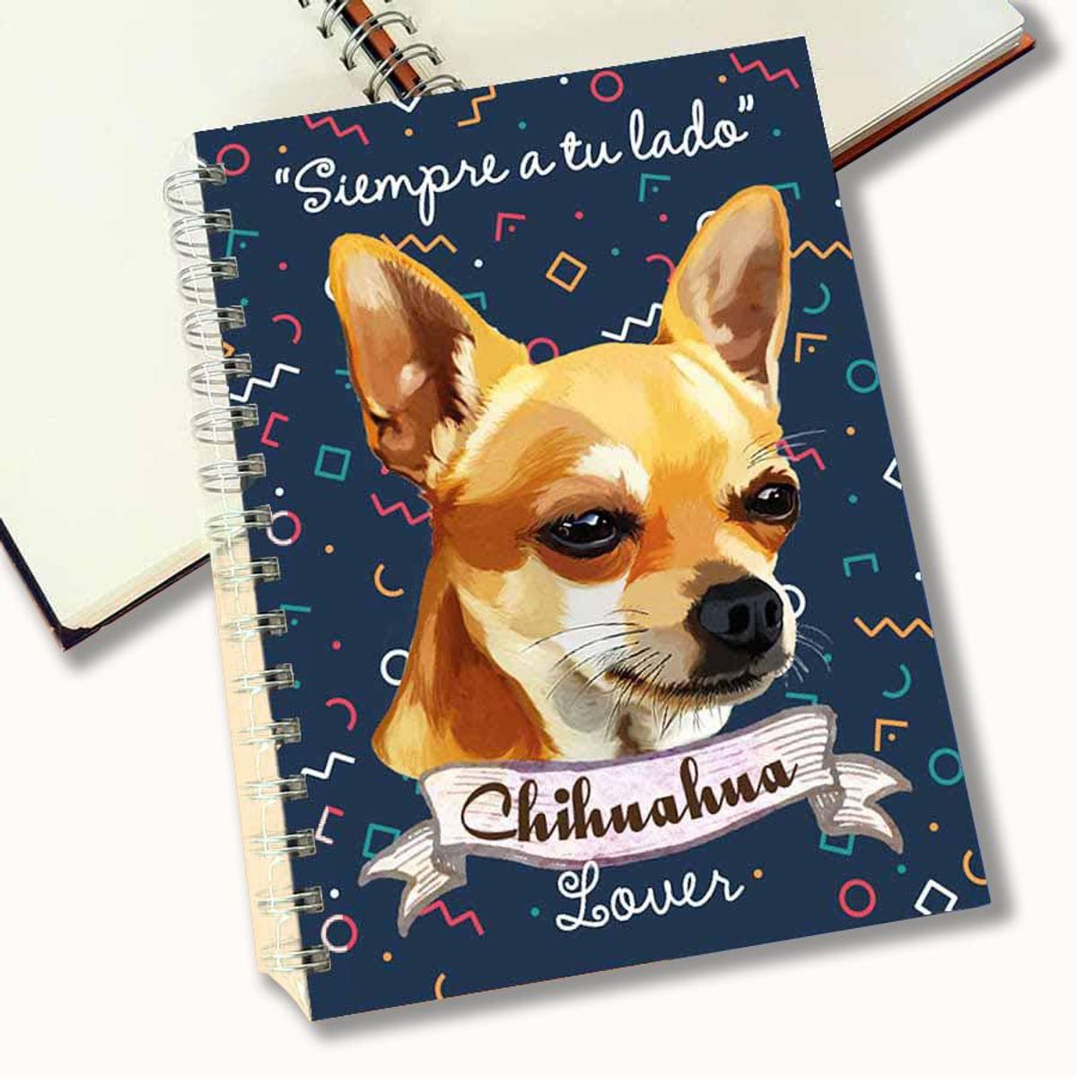 QALA DISEÑO - Cuaderno A5 - Qala Diseño - Perro Chihuahua Dorado