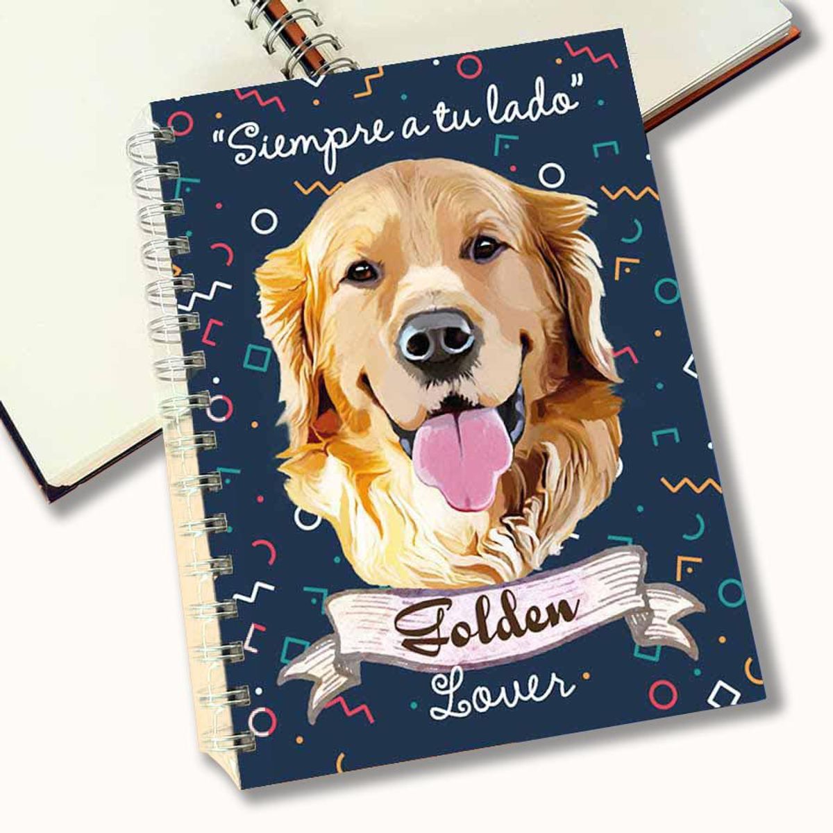 QALA DISEÑO - Cuaderno A5 - Qala Diseño - Perro Golden Retriever