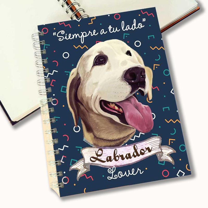 QALA DISEÑO - Cuaderno A5 - Qala Diseño - Perro Labrador Retriever