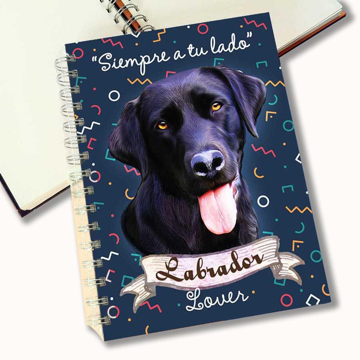 QALA DISEÑO - Cuaderno A5 - Qala Diseño - Perro Labrador Negro