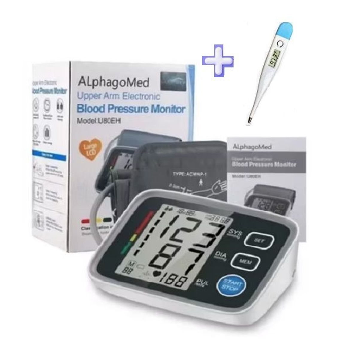 ALPHA - TENSIOMETRO DIGITAL DE BRAZO ALPHAGOMED U80EH