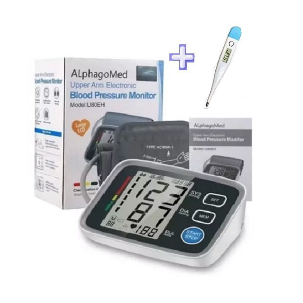 ALPHA - TENSIOMETRO DIGITAL DE BRAZO ALPHAGOMED U80EH