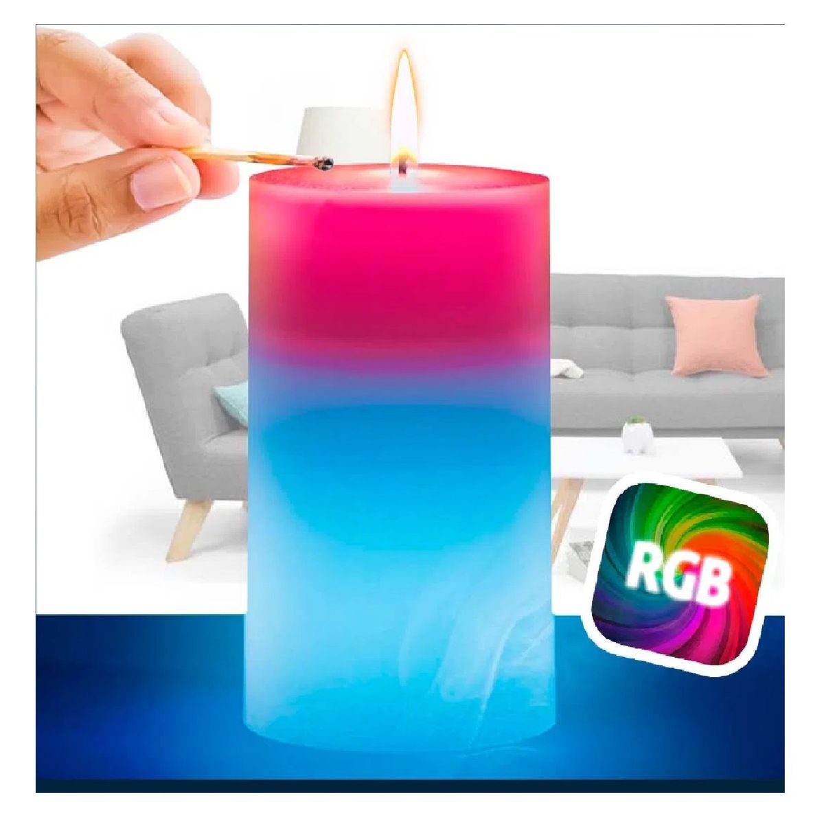 Vela Real Mágica Cera Luz LED Incorporada, marca OTTOWARE - Foto Principal