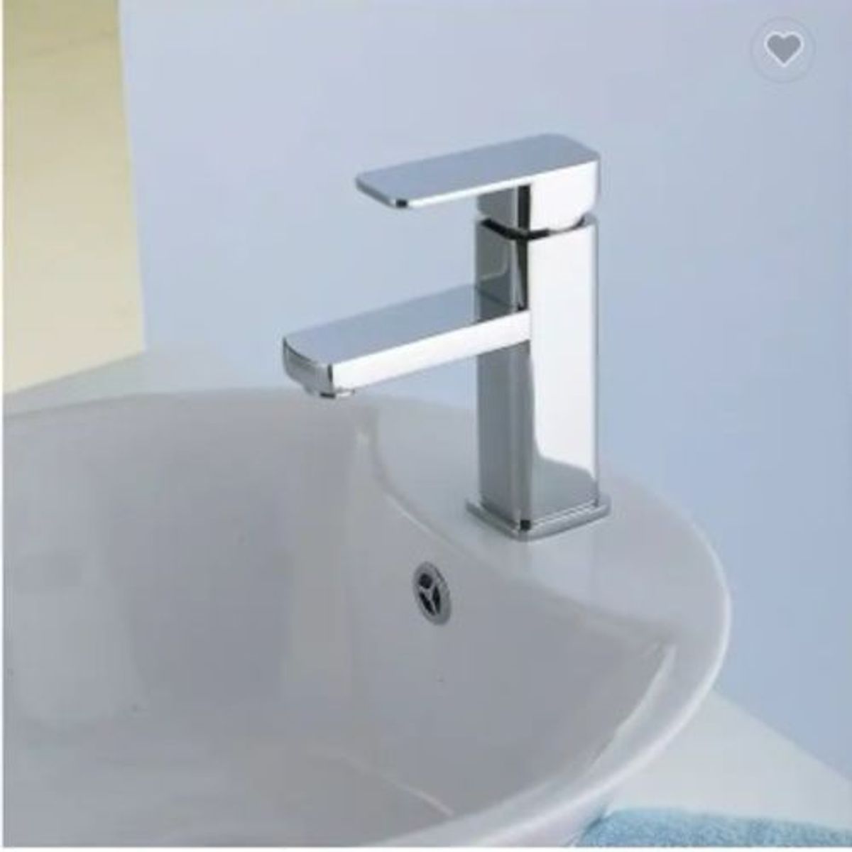 GENERICO - MEZCLADORA DE LAVATORIO 15CM CROMADA CUADRADA