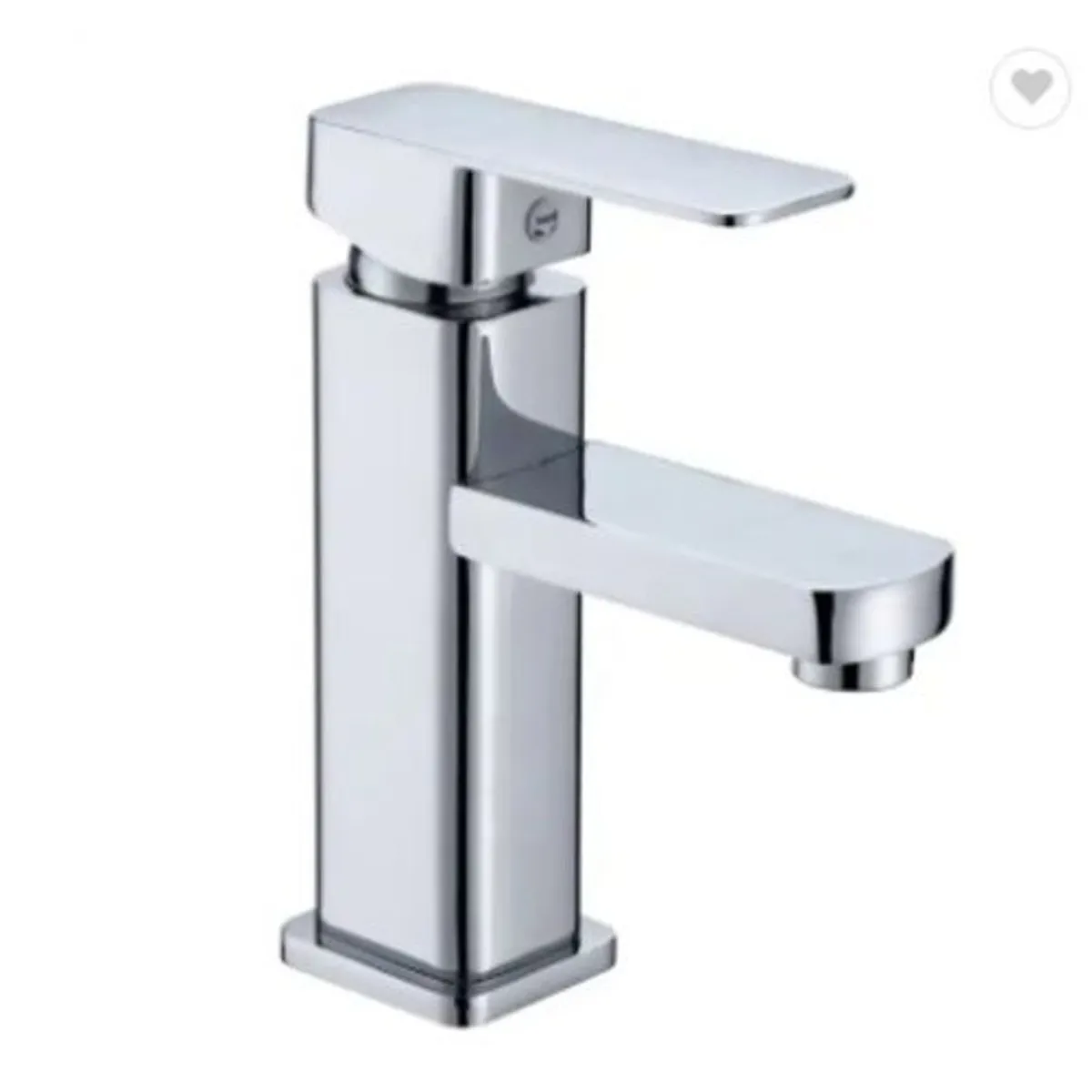 GENERICO - MEZCLADORA DE LAVATORIO 15CM CROMADA CUADRADA