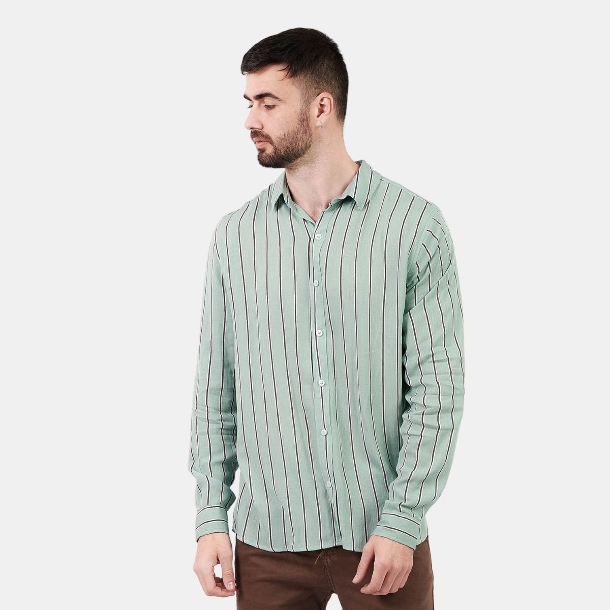SAN COSME - Camisa Hombre Rayada