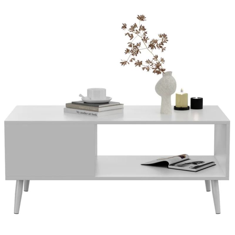 VENTITAS HOME - Mesa de Centro Vintage Dagny Ventitas Home Blanco