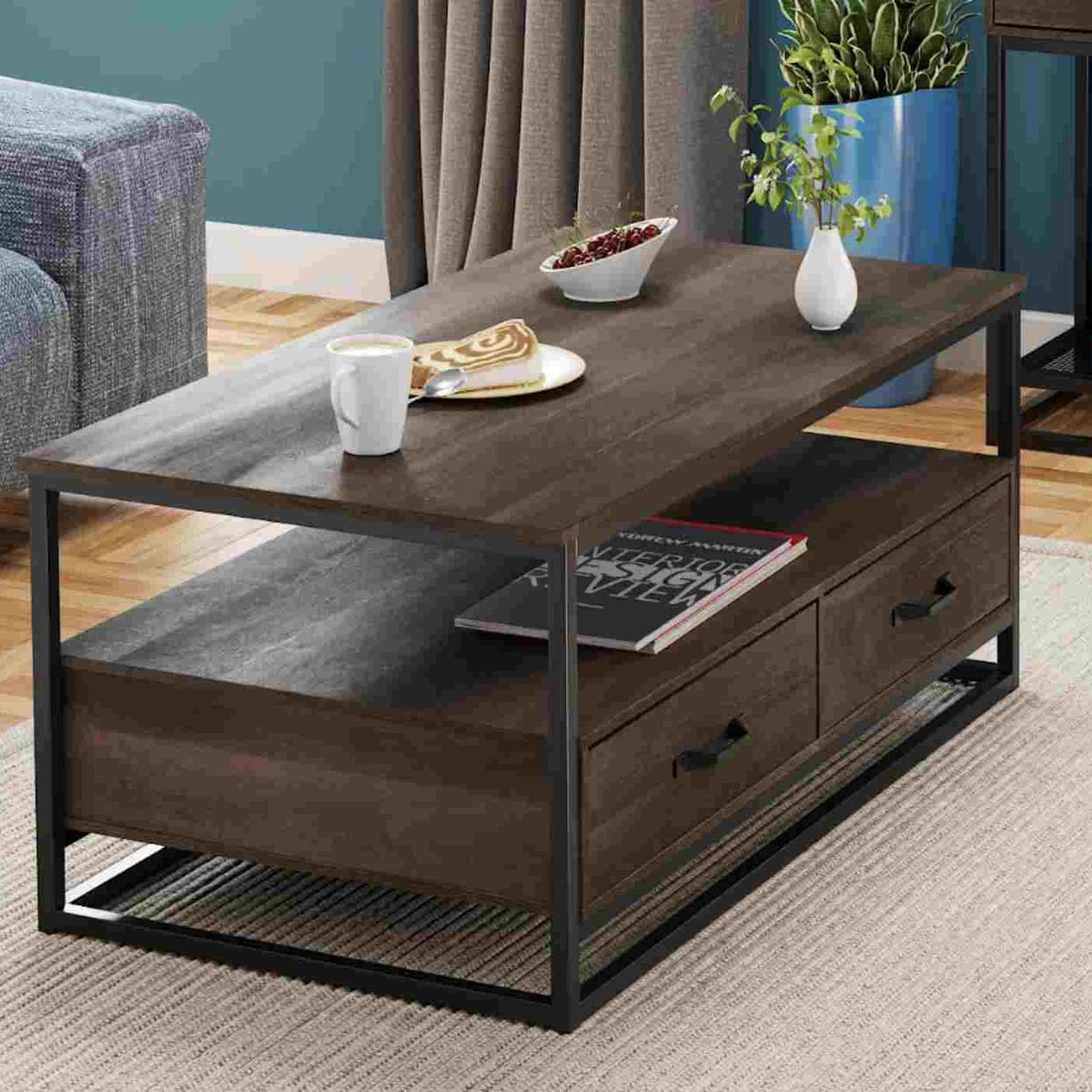 VENTITAS HOME - Mesa de Centro Industrial Tayce Ventitas Home Siena