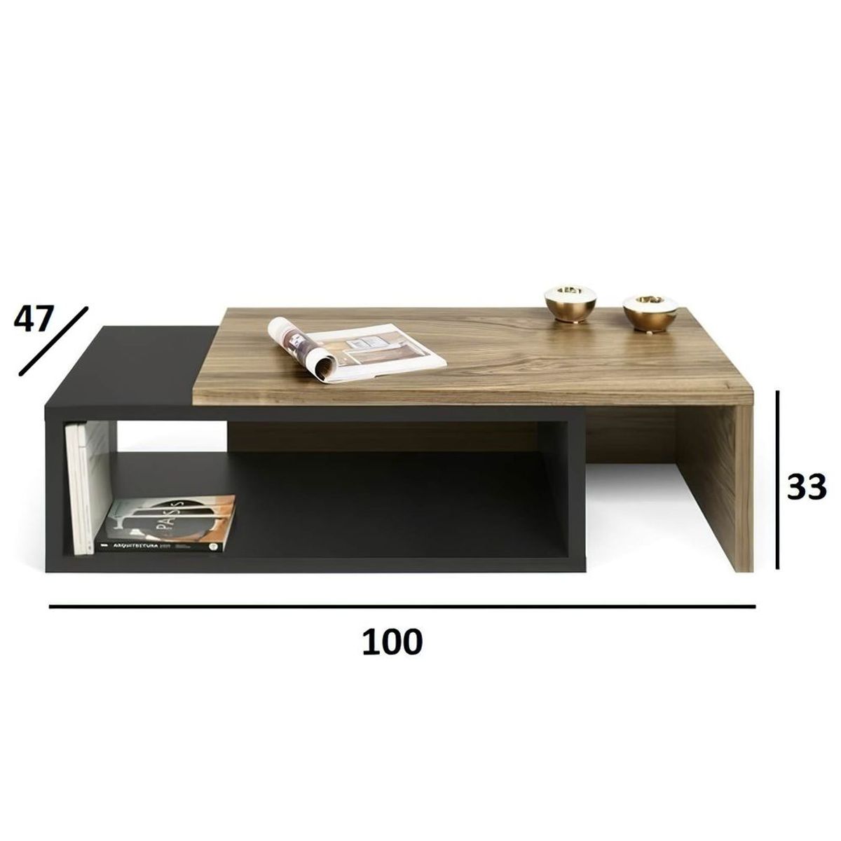 VENTITAS HOME - Mesa de Centro Ventitas Home Tatianna