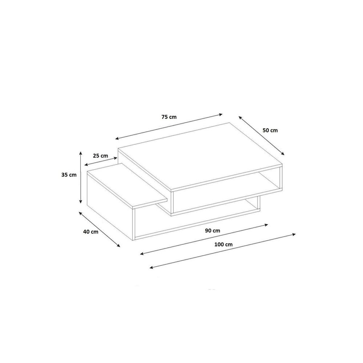 VENTITAS HOME - Mesa de Centro Ventitas Home Valentina