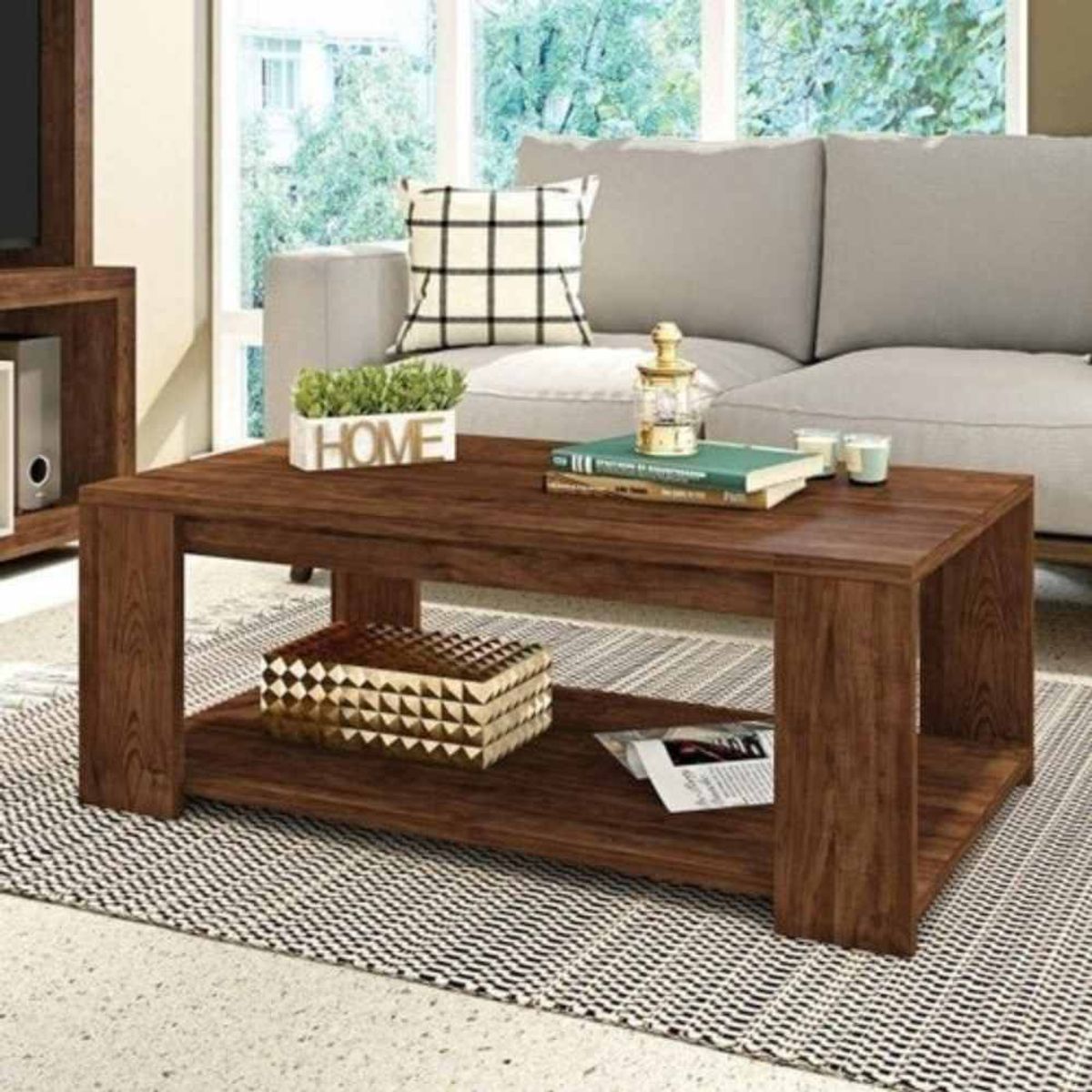 VENTITAS HOME - Mesa de Centro Manila de Melamine Ventitas Home Color Chocolate