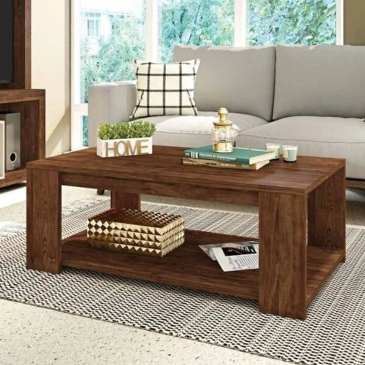 VENTITAS HOME - Mesa de Centro Manila de Melamine Ventitas Home Color Chocolate