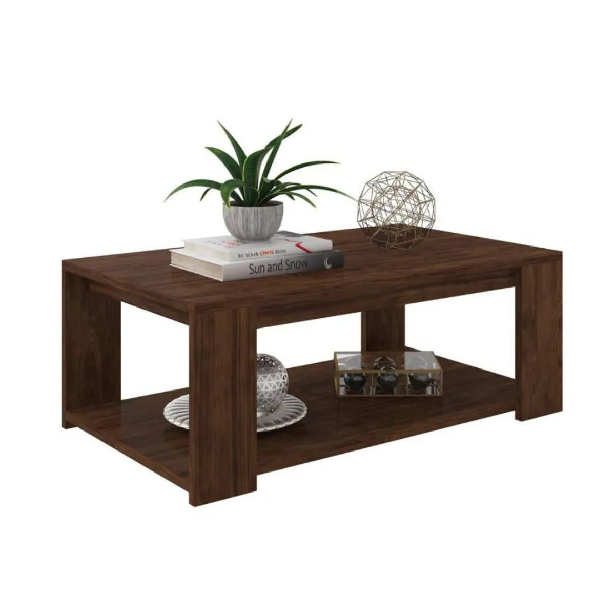 VENTITAS HOME - Mesa de Centro Manila de Melamine Ventitas Home Color Chocolate