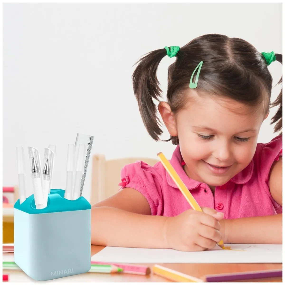 MINARI - Organizador de Escritorio Porta Lapiceros Plumones CL C20