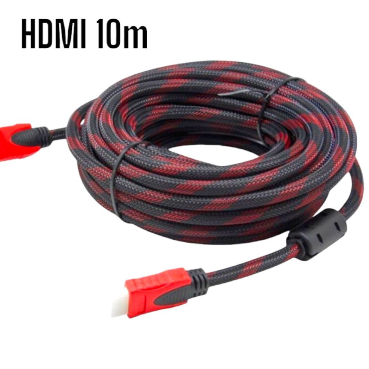 OEM - Cable HDMI-HDMI con Filtro 10m 10metros Full HD 3D V14 Enmallado