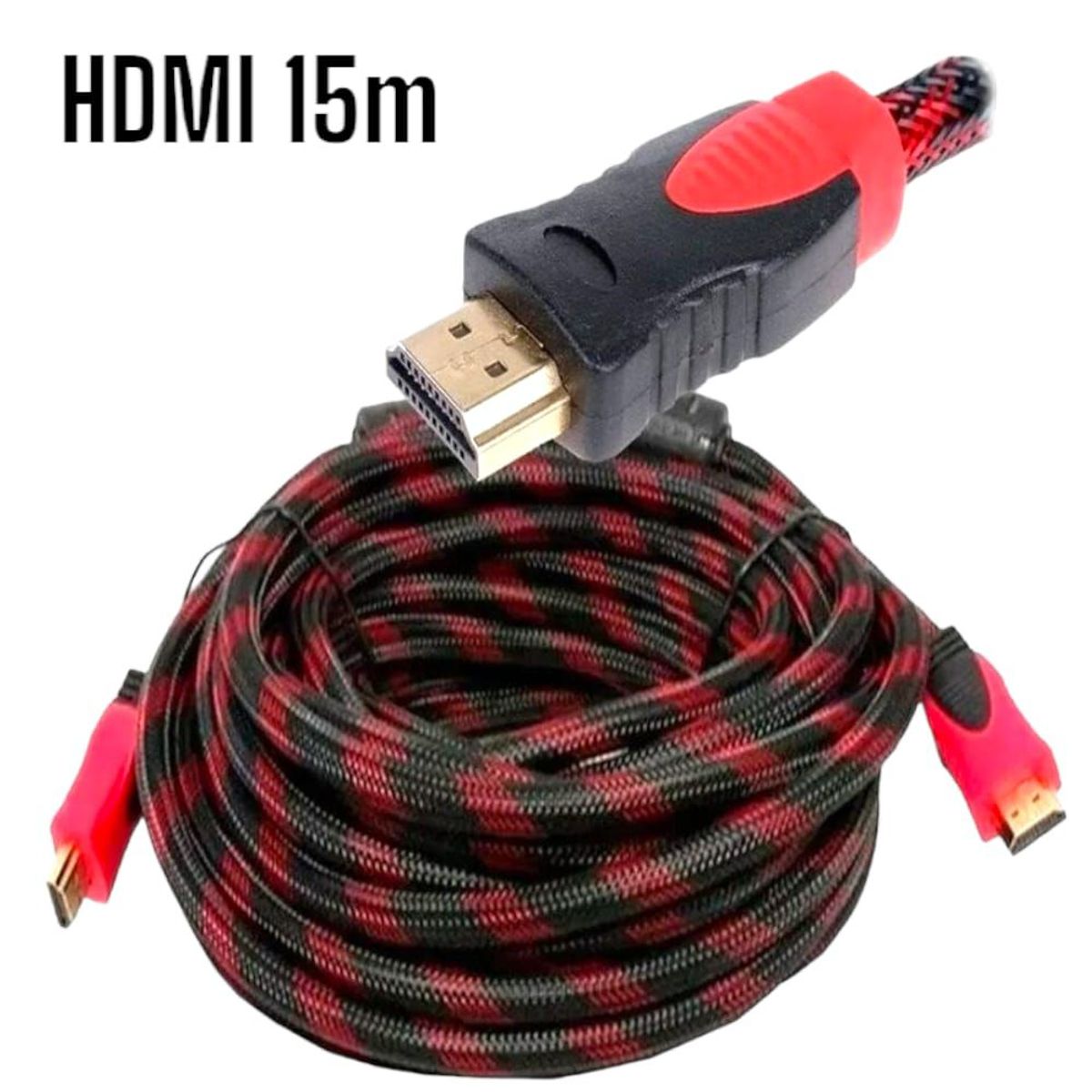 OEM - Cable HDMI-HDMI con Filtro 15m 15metros Full HD 3D V14 Enmallado