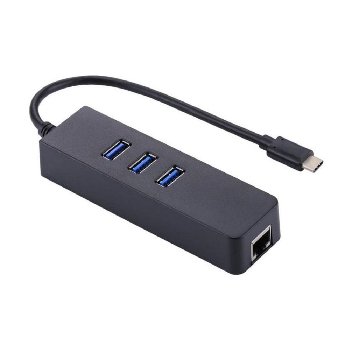 GENERICO - Hub tipo C  3  USB  3.0 y  Lan Ethernet