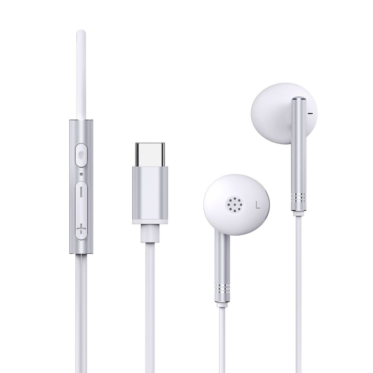 MOVISUN - Audífonos Handsfree Micrófono MOVISUN Enjoy P1-C Blanco