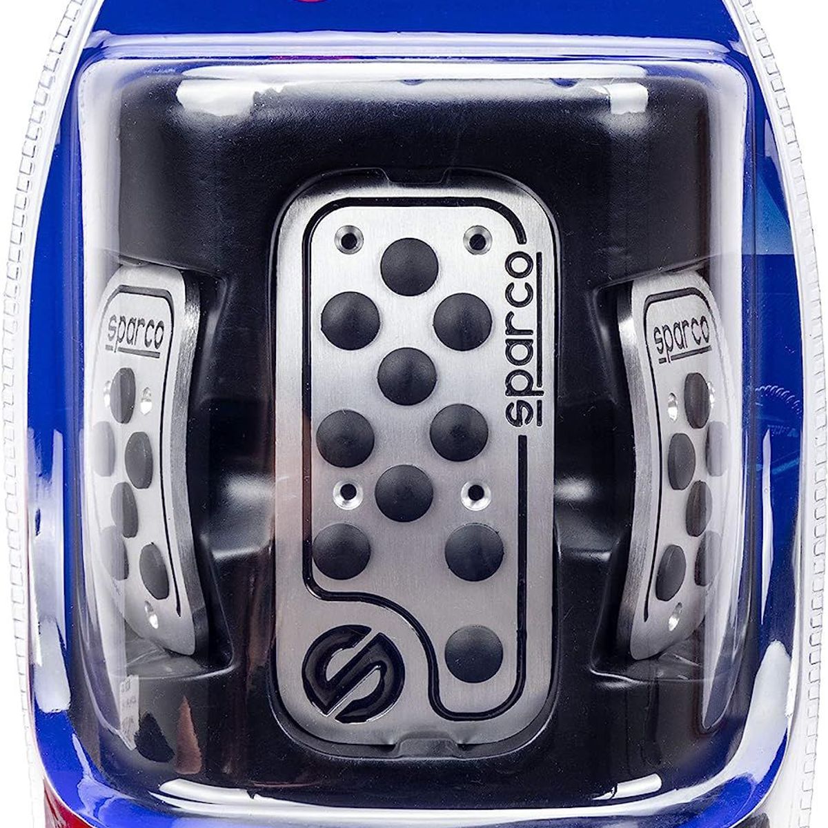 SPARCO - SET PEDALES ALUMINIO RACING CON GOMA NEGRA SPARCO SPC0406BK