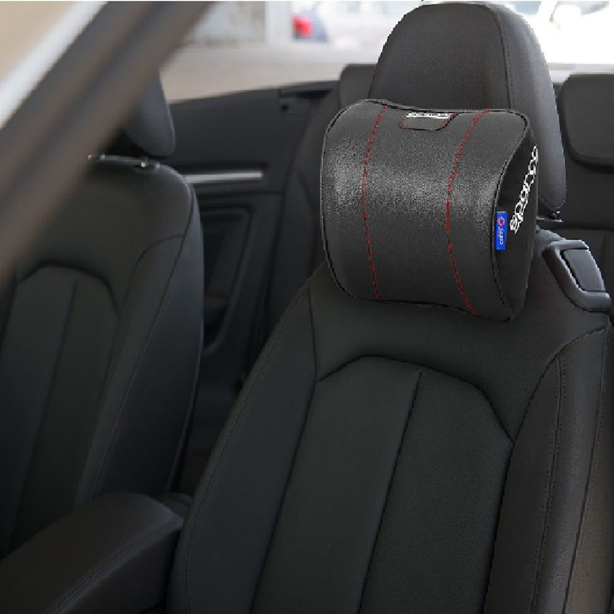 SPARCO - ALMOHADILLA CERVICAL ERGONOMICA CON MEMORIA SPARCO NEGRO