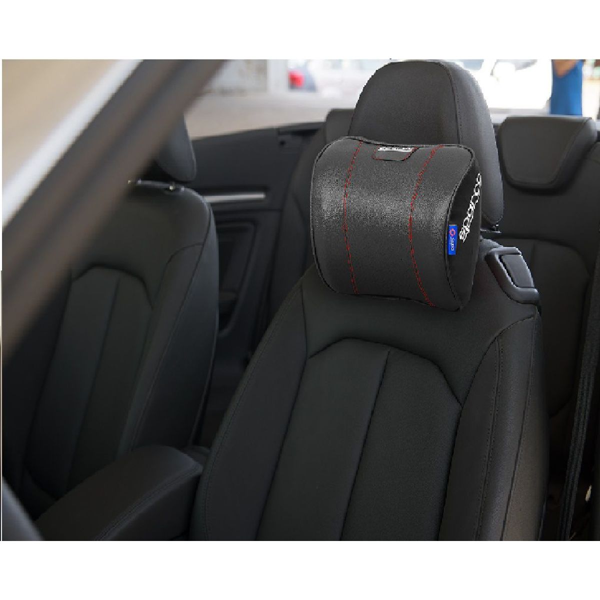 SPARCO - ALMOHADILLA CERVICAL ERGONOMICA CON MEMORIA SPARCO NEGRO