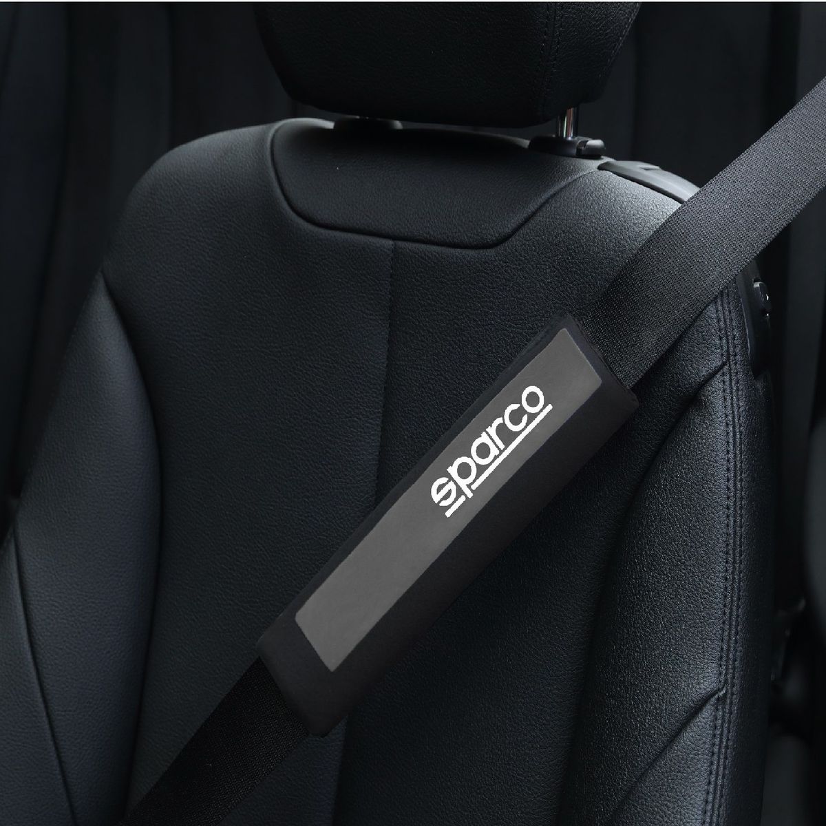 SPARCO - ALMOHADILLA CUBRE CINTURON NEGRO Y GRIS SPARCO SPC1202