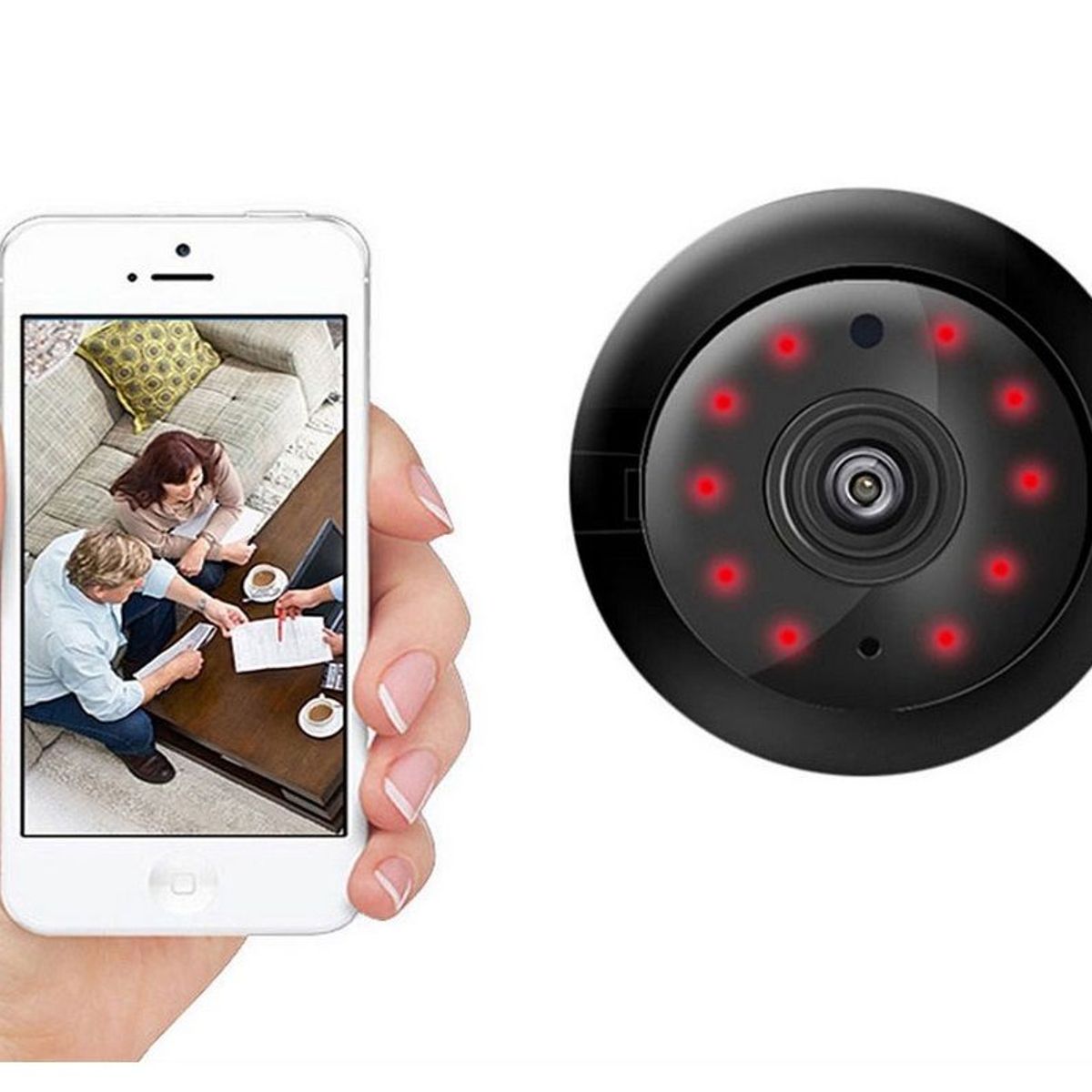 OEM - Camara de Vigilancia Wifi HD - Solumatica - Con Vision Nocturna