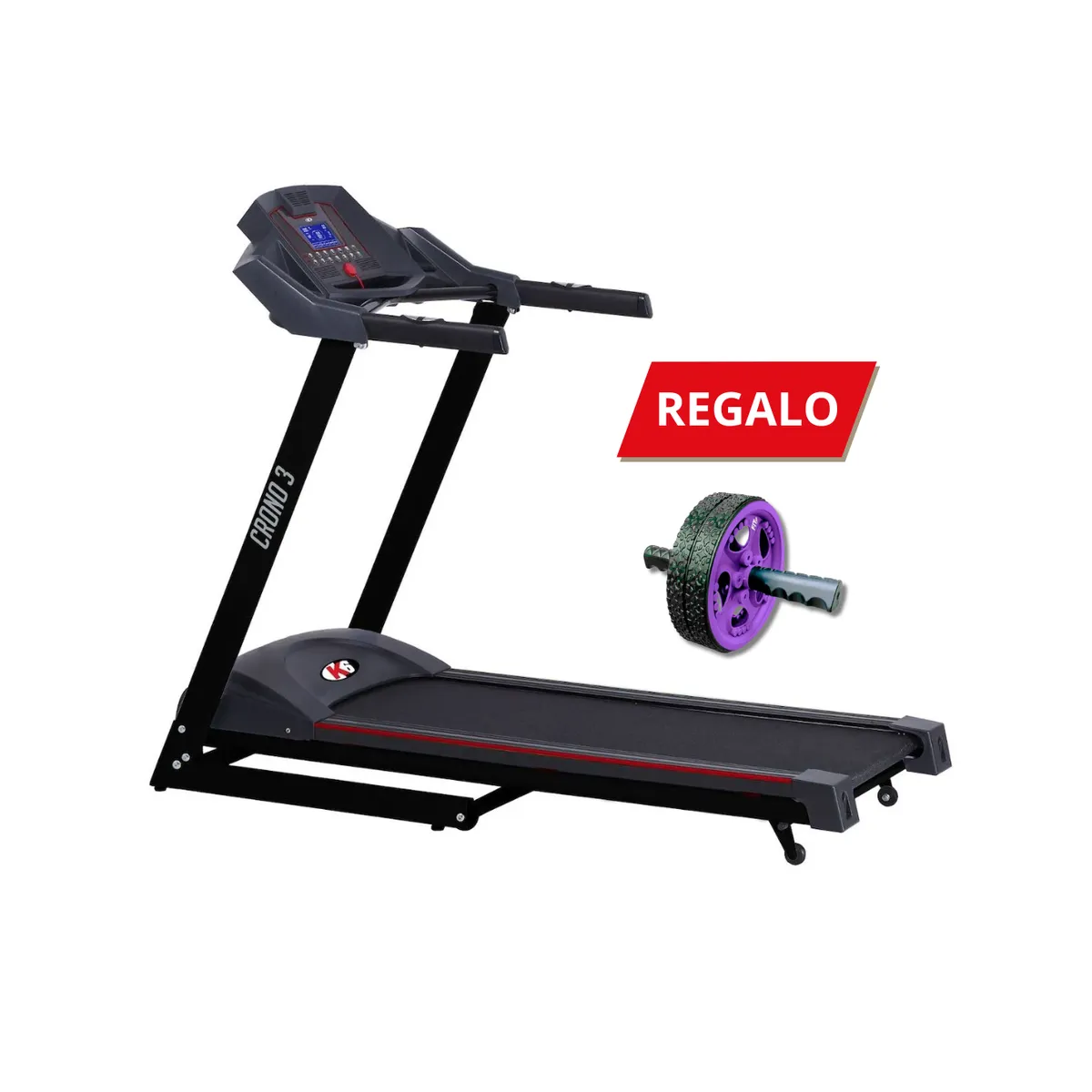 K6 FITNESS - Trotadora Plegable Caminadora K6 Crono 3 + regalo