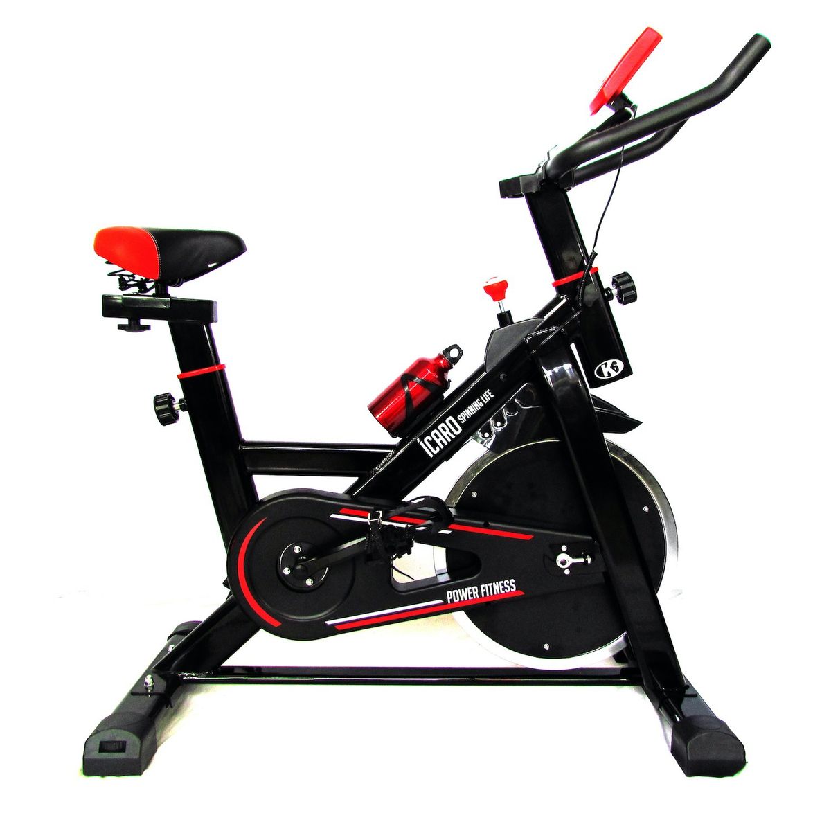 K6 FITNESS - Bicicleta Spinning Estática Gimnasio Profesional 13 Kg