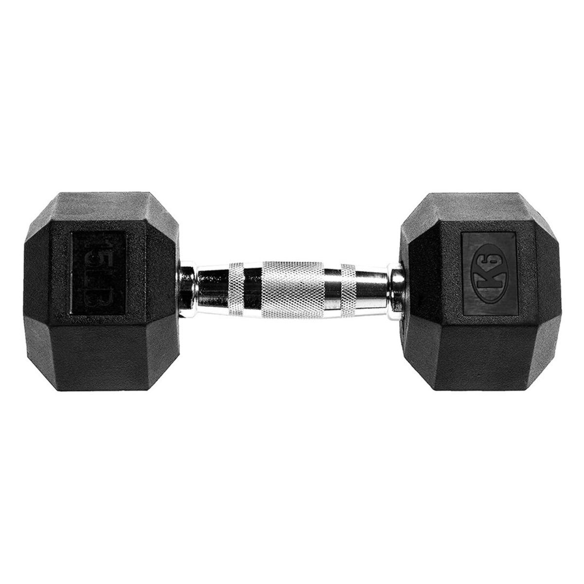 K6 FITNESS - Mancuerna Hexagonal 15 lbs 6.8 kg Encauchetada Pesa K6