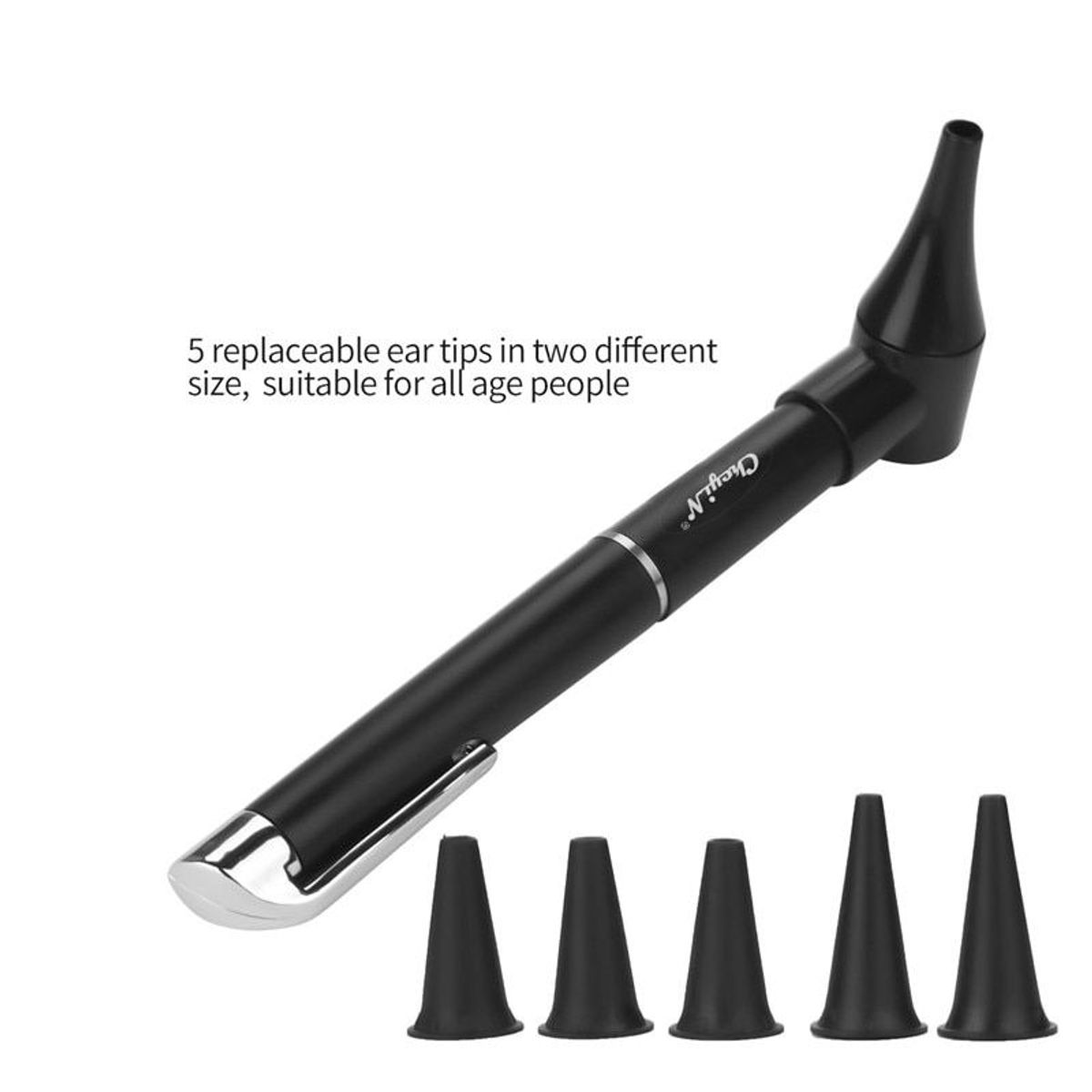 GENERICO - Otoscopio Portátil Luz Oído Diagnostico Limpiador Cera - Hosal