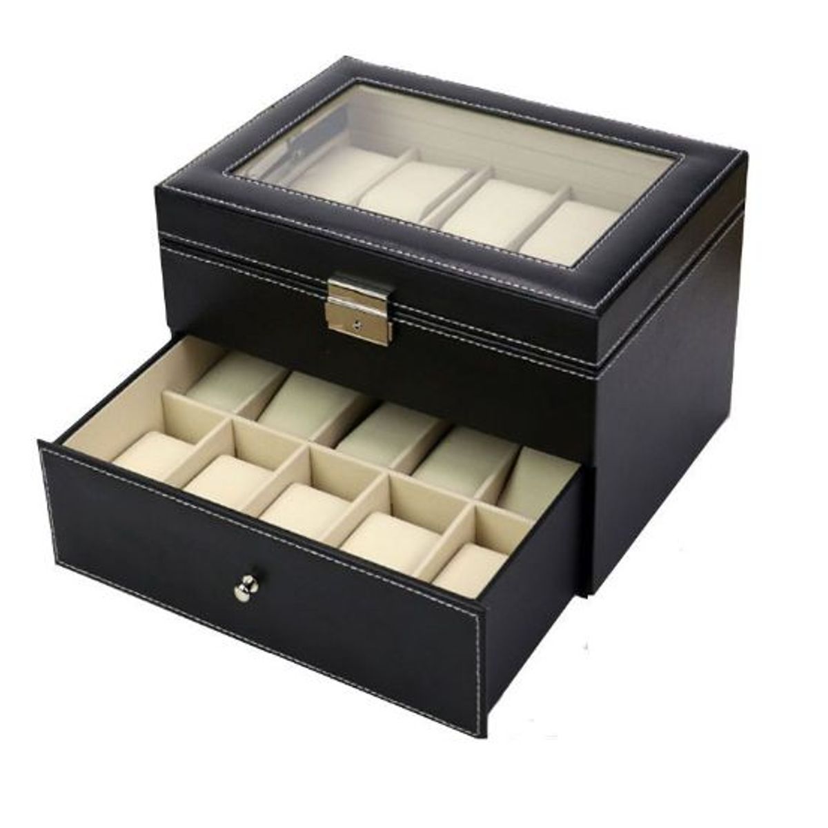 GENERICO - Organizador de relojes de 20 Compartimientos