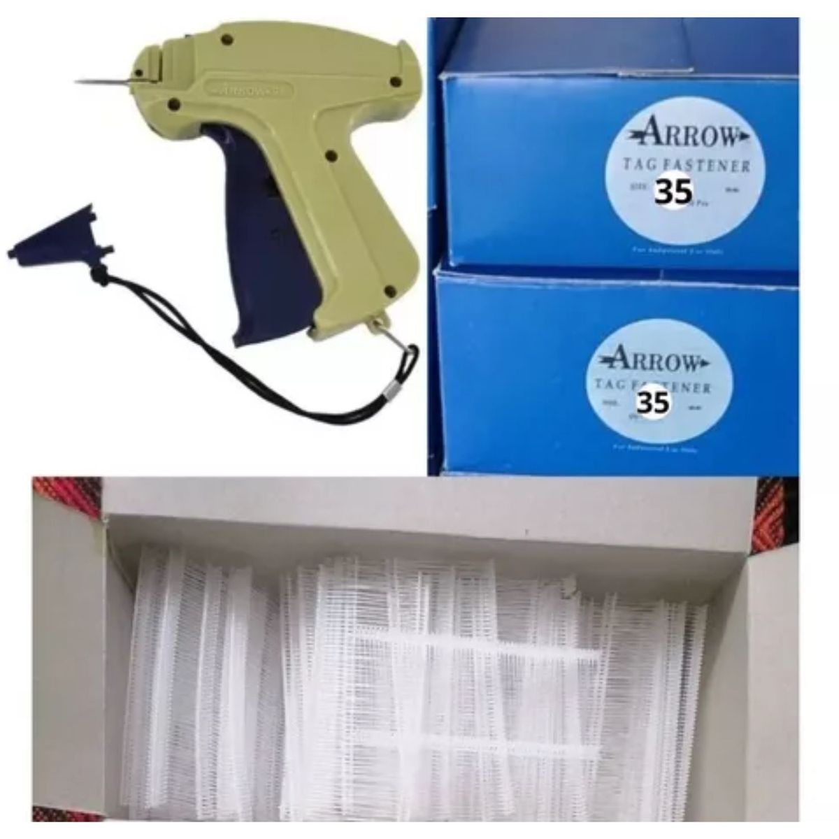 GENERICO - Pistola Para Colocar Etiquetas De Ropa Con 10mil Precintos