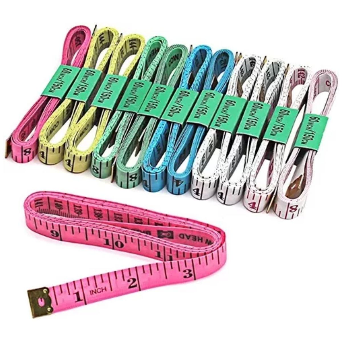 GENERICO - Cinta Métrica Flexible Para Costura 12und Cm Y Pulgada