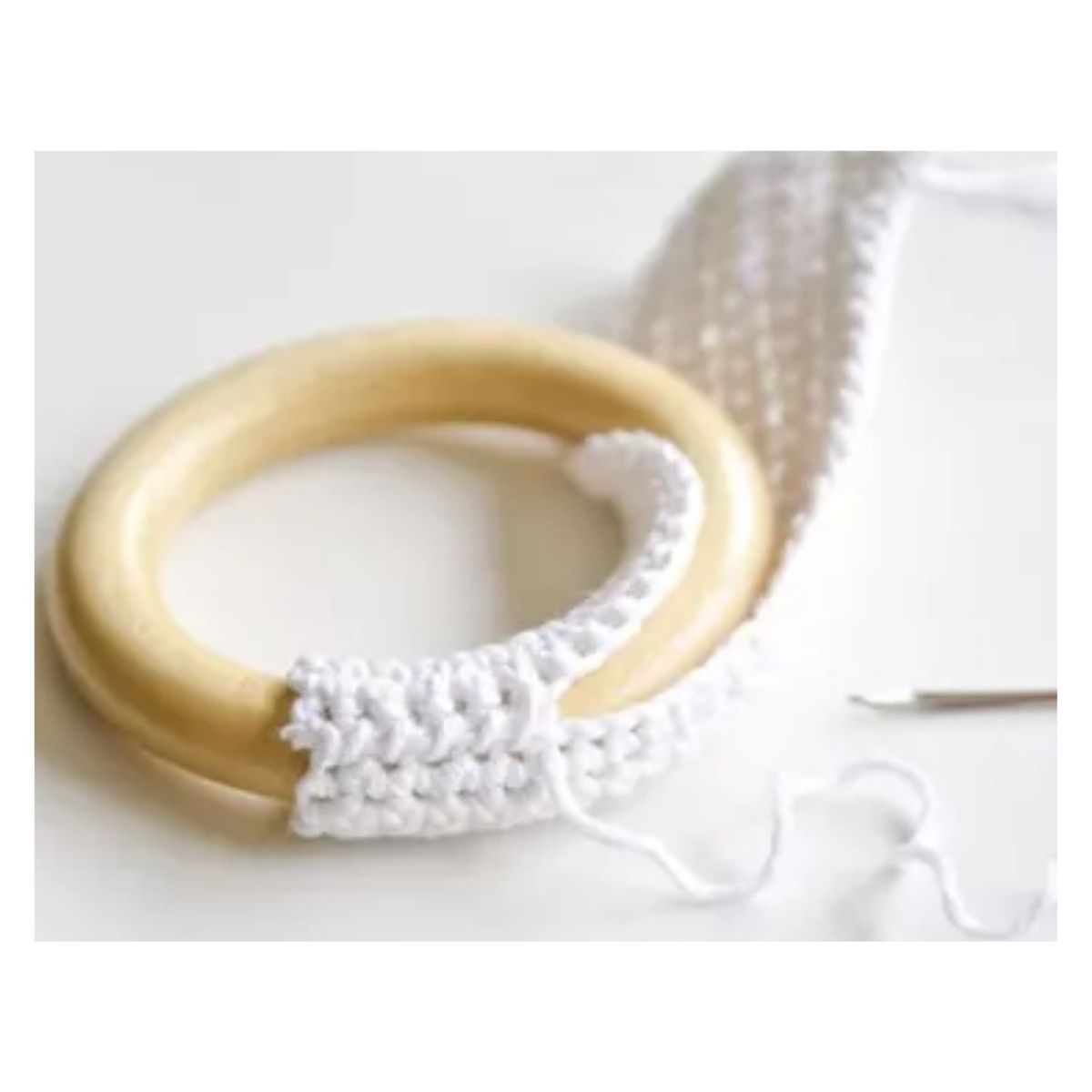 GENERICO - 100 Aros De Madera 4cm Sonajeros Argolla Madera Sonajero