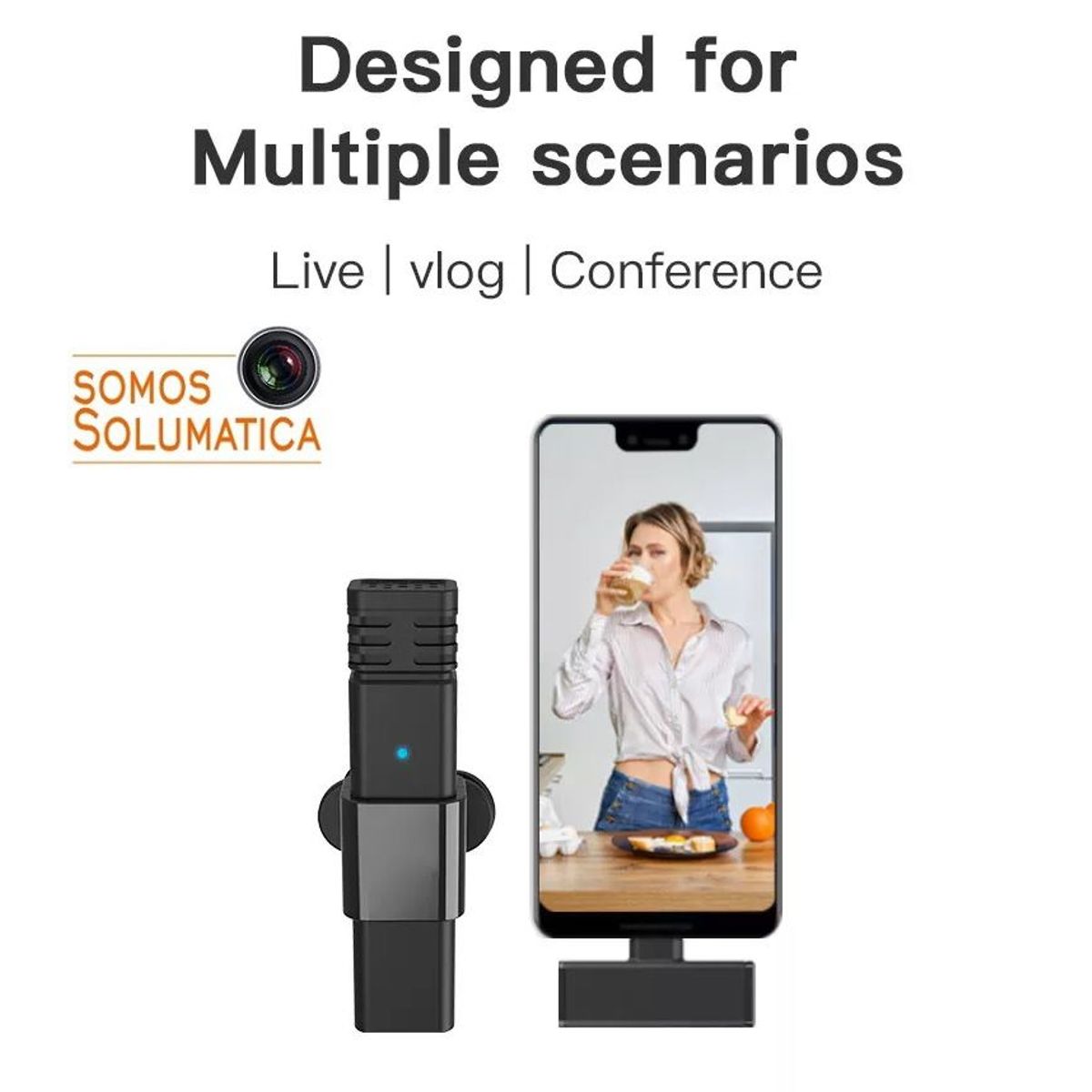 HUMMER - Microfono Inalambrico Para Iphone - Hummer - Lightning Redes Sociales