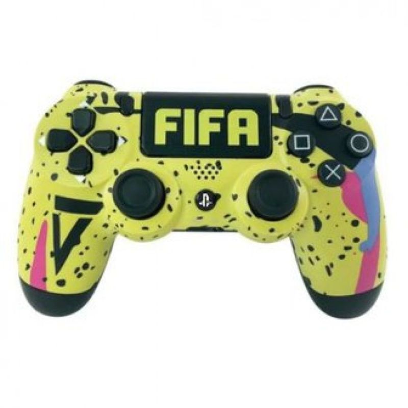 GENERICO - Mando PS4 Nuevo V2 Fifa Amarillo - Caja Sellada
